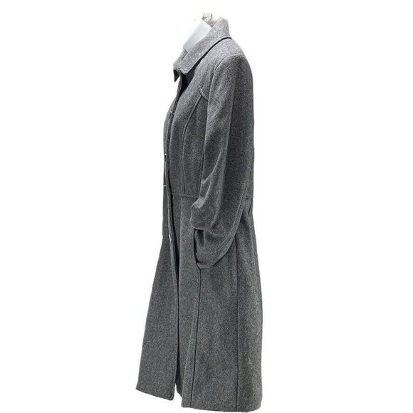 Kenneth Cole Reaction Womens Gray Wool Blend Coat Size 8 Dry Clean Only - Picture 5 of 16